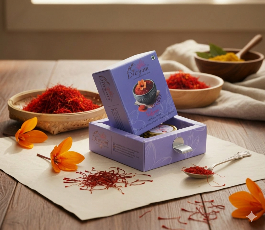 Kashmiri saffron product visual